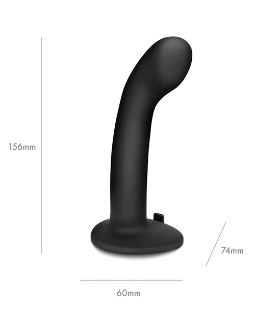 Pegasus 6" Rechargeable P-spot G-spot Peg W-adjustable Harness & Remote Set - Black