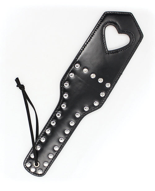 Plesur Cut-out Heart W-studs Paddle - Black