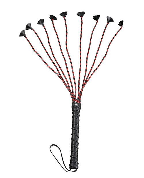 Plesur 24" Cat Of 9 Tails With Petal Ends - Black-red
