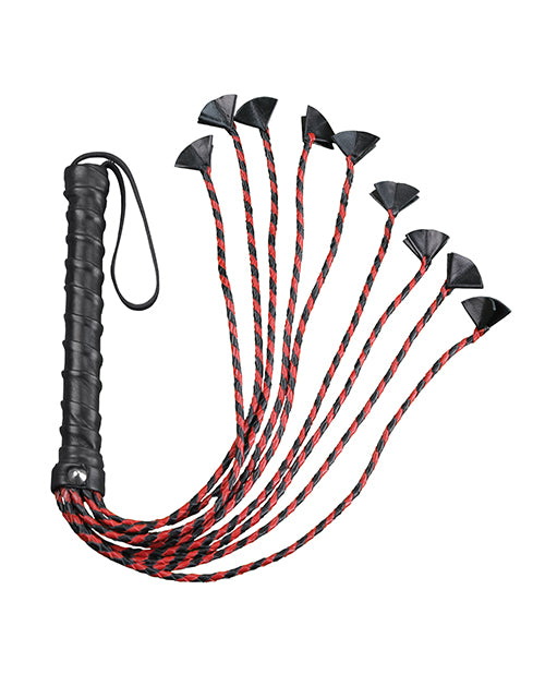 Plesur 24" Cat Of 9 Tails With Petal Ends - Black-red