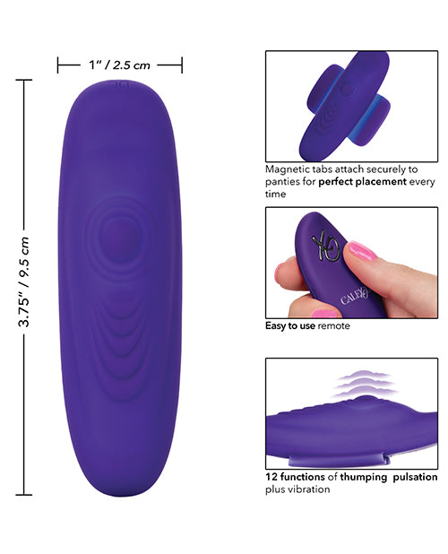 Lock N Play Remote Pulsating Panty Teaser - Purple