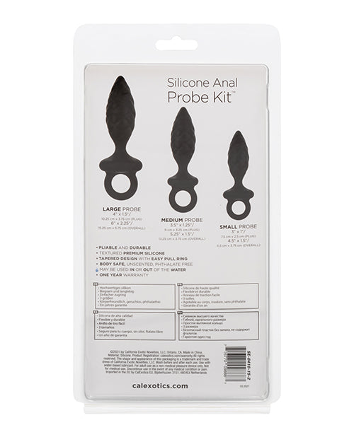Silicone Anal Probe Kit - Black
