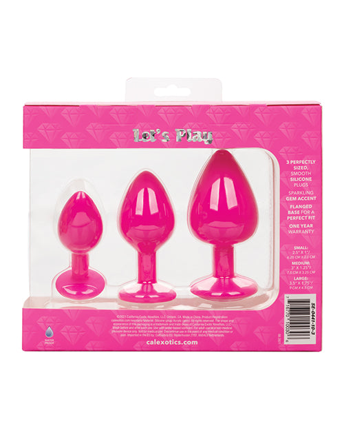 Cheeky Gems 3 Pc Plug Set