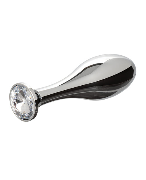 Star Fucker Teardrop Gem Plug W-silicone Enhancer - Black