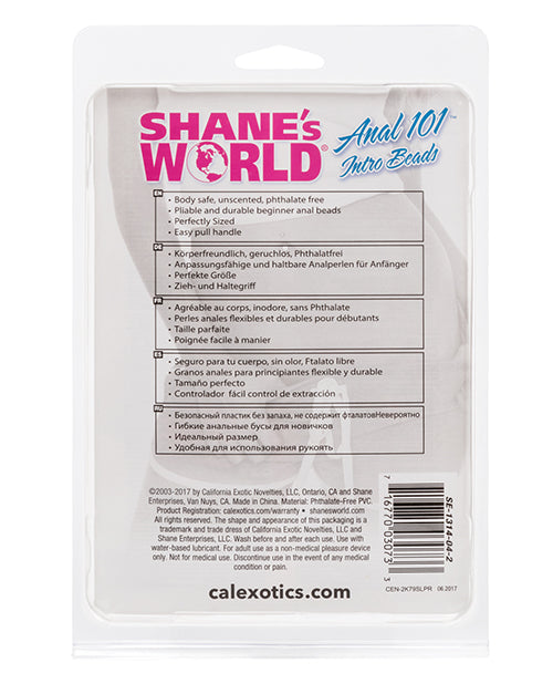 Shane's World Anal 101 Intro Beads