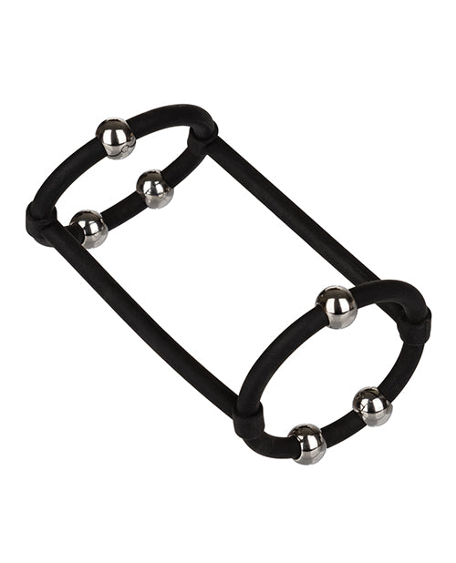 Steel Beaded Silicone Enhancer Cage - Black