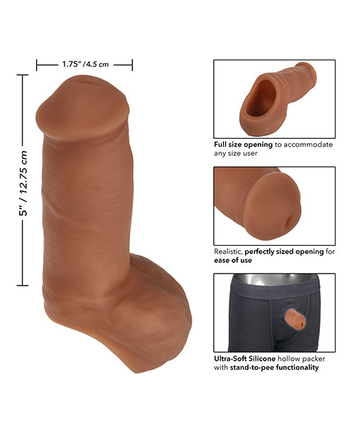 Packer Gear 5" Ultra Soft Silicone Stp - Brown