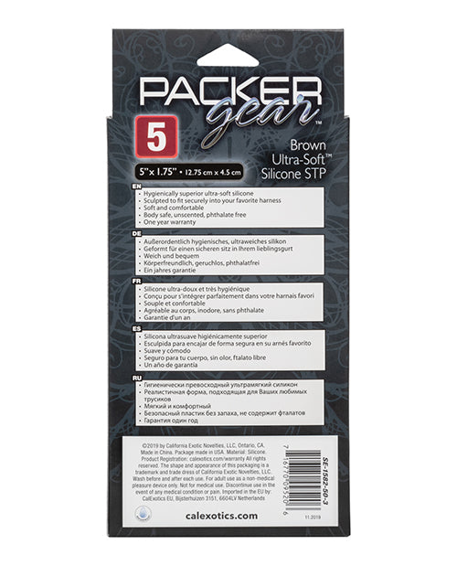 Packer Gear 5" Ultra Soft Silicone Stp - Brown