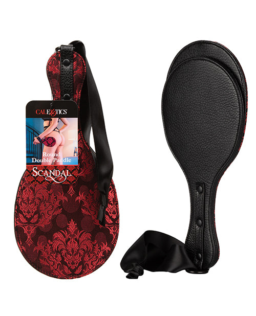 Scandal Round Double Paddle - Black-red