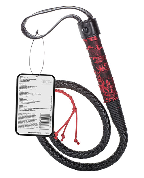 Scandal Bull Whip - Black-red