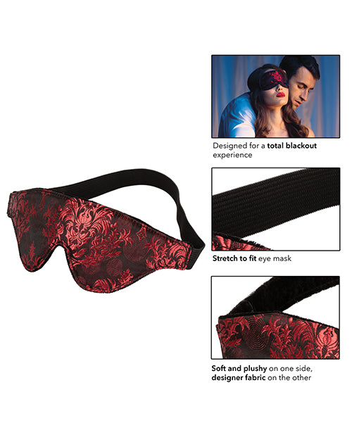 Scandal Black Out Eyemask -  Black-red