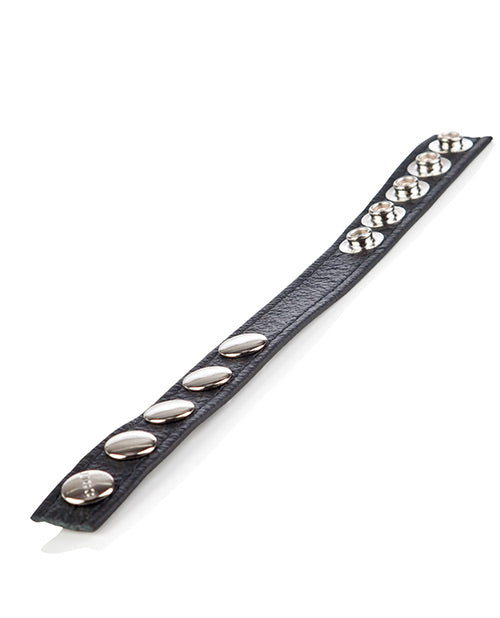 Colt Leather C-b Strap 5 Snap Fastener - Black