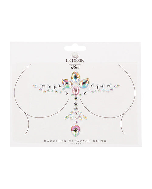 Shots Bliss Dazzling Cleavage Bling Sticker O-s