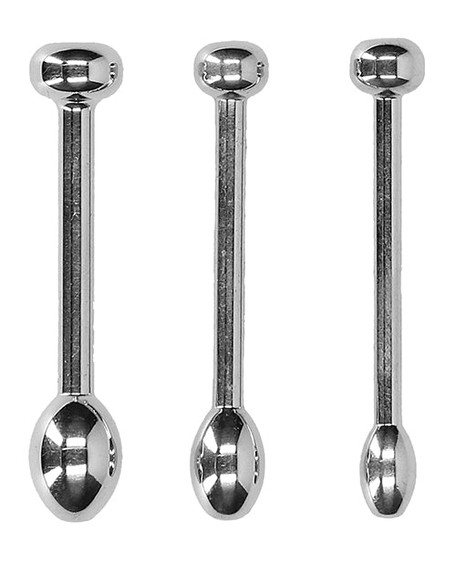Shots Ouch Urethral Sounding Metal Plug Set - 49-50mm