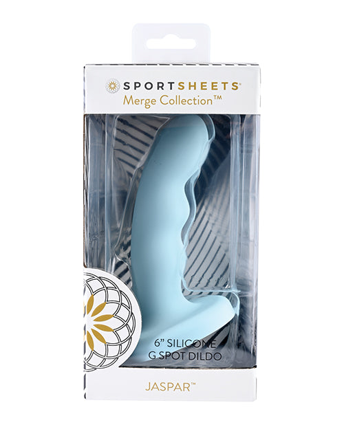 Sportsheets Jaspar 6" Silicone G Spot Dildo - Blue