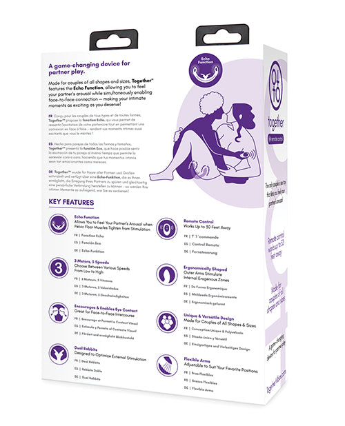 Together Female Intimacy Vibe W-remote - Purple