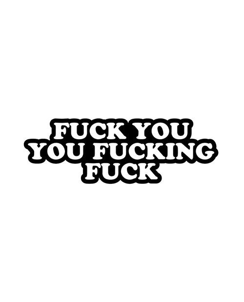 Wood Rocket Porn Fuck Fuck Fuck Pin - Black-white