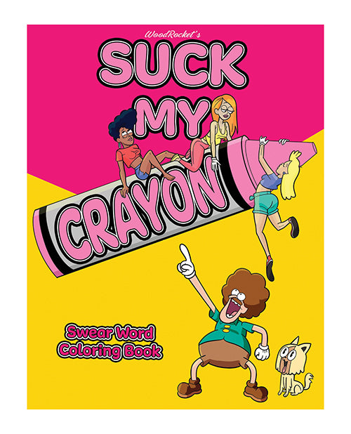 Wood Rocket Suck My Crayon Swear Word Adult Coloring Book