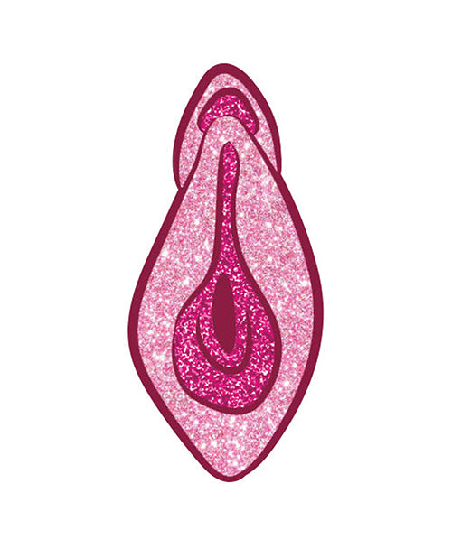 Wood Rocket Vulva Large Pin - Pink