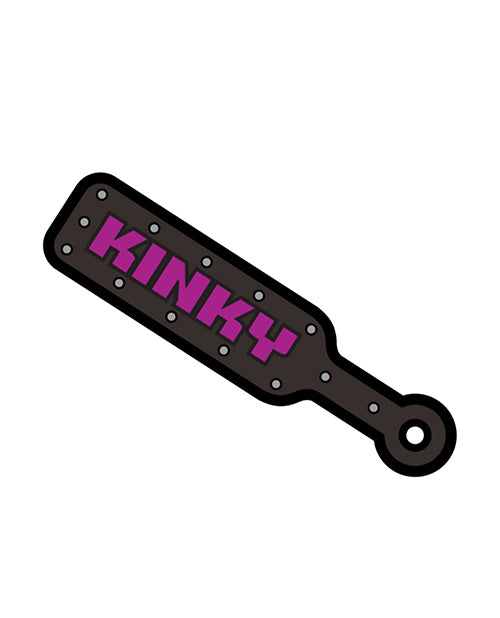 Wood Rocket Sex Toy Kinky Paddle Large Pin - Black-pink