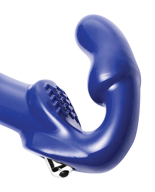 Revolver Ii Strapless Strap On G-spot Dildo - Blue