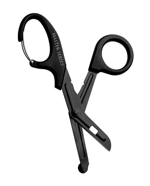 Master Series Snip Heavy Duty Bondage Scissors W-clip - Black