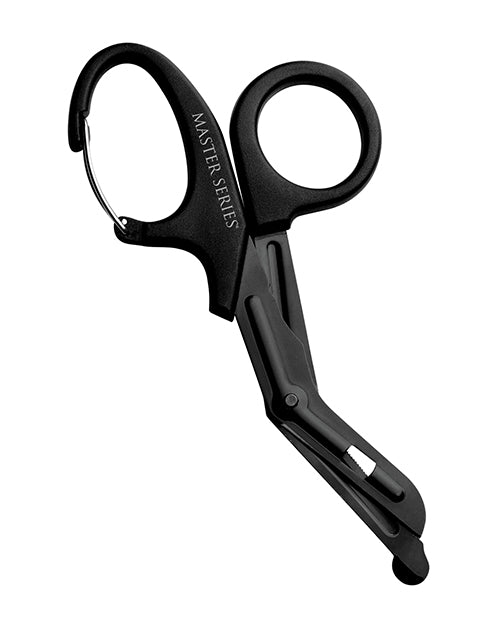 Master Series Snip Heavy Duty Bondage Scissors W-clip - Black