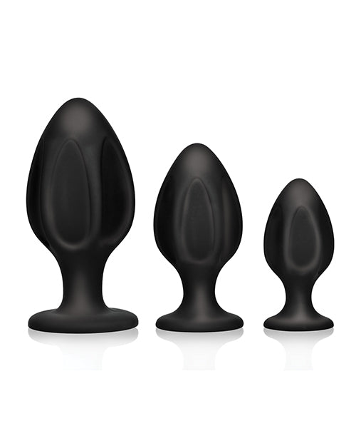 Master Series Triple Juicers Silicone Anal Trainer Set - Black