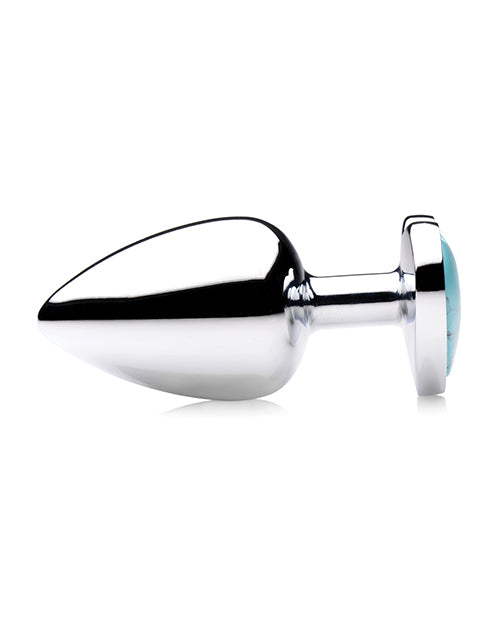 Booty Sparks Gemstones Turquoise Heart Anal Plug