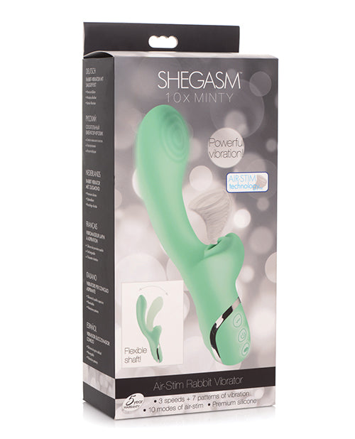 Inmi Shegasm 10x Minty Air Stim Rabbit Vibrator - Mint
