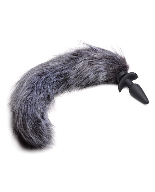 Tailz Snap On Vibrating Silicone Anal Plug W-3 Interchangeable Tails & Remote - Asst Colors