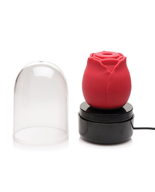 Inmi Bloomgasm Enchanted Rose 10x Clitoral Stimulator W-case - Red