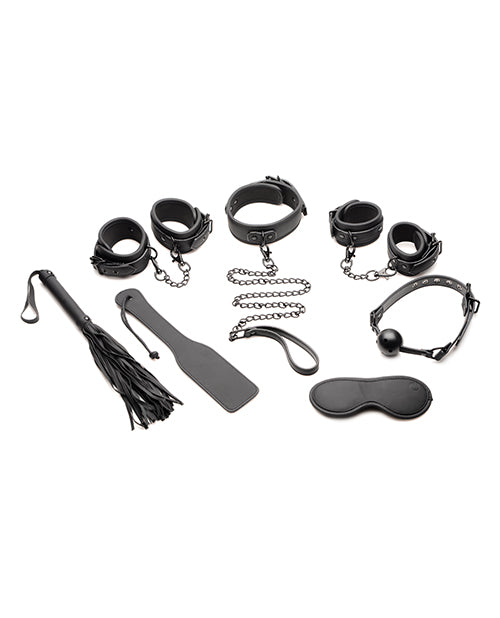 Master Series 10 Pc Deluxe Bondage Set - Black
