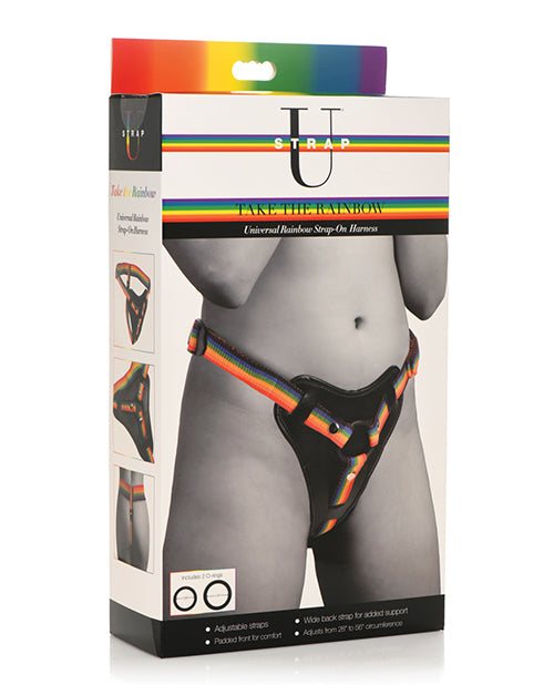 Strap U Take The Rainbow Universal Harness - Rainbow