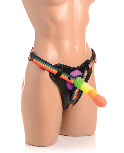 Strap U Take The Rainbow Universal Harness - Rainbow
