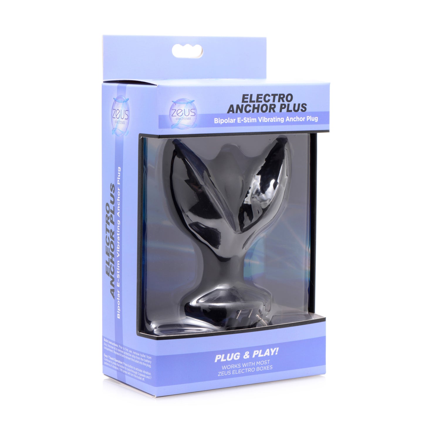 Electro Anchor Estim Vibrating Anal Plug